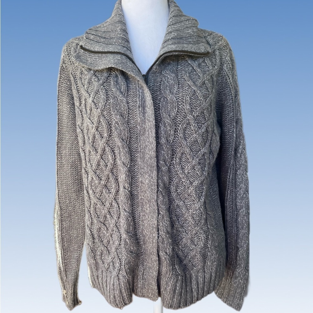 St. John's Bay Gray Cowl Neck Sweater size PXL